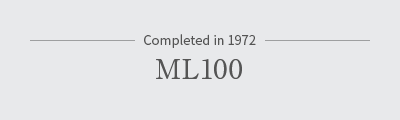 Completed in 1972 ML100